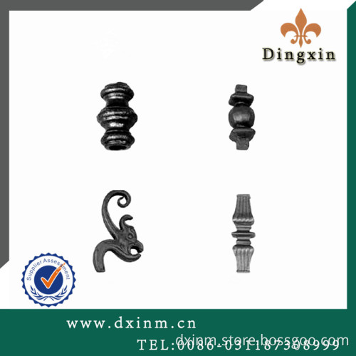 2016 new design wrought iron components cast iron circular tube
